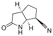 Cyclopenta[b]pyrrole-6-carbonitrile, octahydro-2-oxo-, (3aalpha,6beta,6aalpha)- (9CI) Struktur