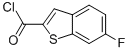 Benzo[b]thiophene-2-carbonyl chloride, 6-fluoro- (9CI) Struktur