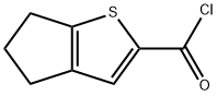 4H-Cyclopenta[b]thiophene-2-carbonyl chloride, 5,6-dihydro- (9CI) Struktur