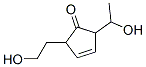 3-Cyclopenten-1-one, 2-(1-hydroxyethyl)-5-(2-hydroxyethyl)- (9CI) Struktur