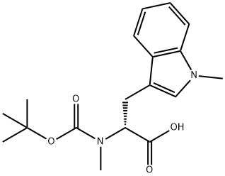 Boc-Nalpha-methyl-D-tryptophan Struktur