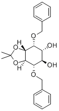 DL-1,6-BIS-O-(1-METHYLETHYLIDENE)-2,5-BIS-O-(PHENYLMETHYL)-MYO-INOSITOL Struktur