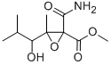 1-CARBAMOYL-2,4-DIMETHYL-1,2-EPOXY-3-HYDROXY-1-(METHOXYCARBONYL)PENTANE Struktur