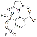 sulfo-N-succinimidyl-4-(fluorosulfonyl)benzoate Struktur