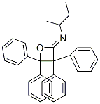 1-Methyl-N-(3,3,4,4-tetraphenyloxetan-2-ylidene)-1-propanamine Struktur