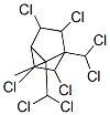 2,3,5,6,8,8,10,10-octachlorobornane Struktur