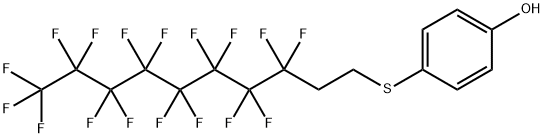 4-(1H,1H,2H,2H-PERFLUORDECYLTHIO)-PHENOL Struktur