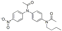 N-(4-nitrophenyl) N'-butyl-1,4-phenylenediacetamide Struktur