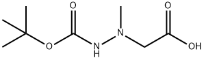 Hydrazinecarboxylic acid, 2-(carboxymethyl)-2-methyl-, 1-(1,1-dimethylethyl) Struktur