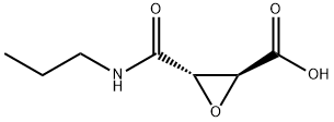 (2S,3S)-3-(propylcarbaMoyl)oxirane-2-carboxylic acid Struktur