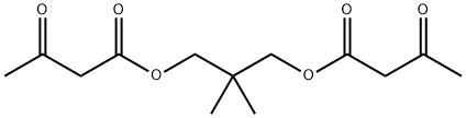 Neopentylglycolycol bis acetoacetate Struktur