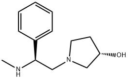 (2'S,3S)-1-(2-METHYLAMINO-2-PHENYL-ETHYL)-PYRROLIDIN-3-OL
 Struktur