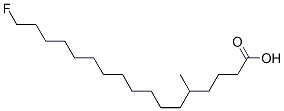 5-methyl-17-fluoroheptadecanoic acid Struktur