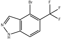 4-Bromo-5-(trifluoromethyl)-1H-indazole Struktur