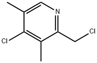 4-CHLORO-3,5-DIMETHYL 2-CHLORMETHYL PYRIDINE.HCL Struktur