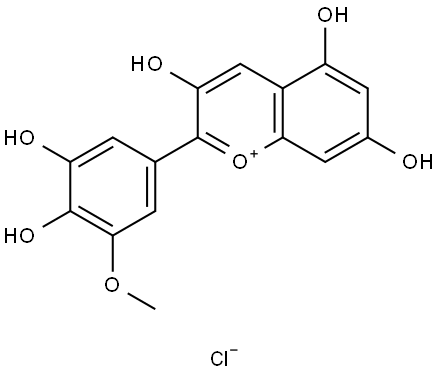 3,5,7-トリヒドロキシ-2-(3,4-ジヒドロキシ-5-メトキシフェニル)-1-ベンゾピリリウム·クロリド