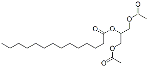 Glycerol 1,3-diacetate 2-myristate Struktur