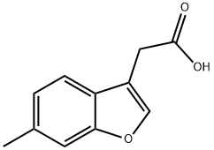 2-(6-METHYL-1-BENZOFURAN-3-YL) ACETIC ACID Struktur