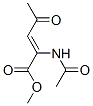 2-Pentenoic  acid,  2-(acetylamino)-4-oxo-,  methyl  ester Struktur