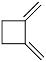 1,2-Bismethylenecyclobutane Struktur