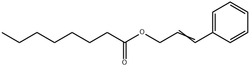 (2E)-3-Phenyl-2-propenyl octanoate Struktur