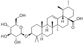 3β-(β-D-Glucopyranosyloxy)urs-12-en-28-oic acid Struktur