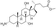 (3a,5b,7a,12a)-3-氨基-7,12-二羥基膽甾烷-24-酸甲酯 結(jié)構(gòu)式