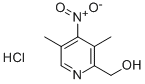 4-NITRO 3,5-DIMETHYL 2-HYDROXYMETHYL PYRIDINE.HCL Struktur