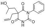 5-allyl-5-(beta-hydroxypropyl)-N-phenylbarbituric acid Struktur