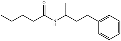 N-(1-METHYL-3-PHENYLPROPYL)-N-VALERAMIDE Struktur