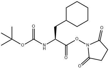 BOC-L-CYCLOHEXYLALANINE HYDROXYSUCCINIMIDE ESTER Struktur