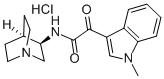 (R)-N-(1-AZABICYCLO[2.2.2]OCT-3-YL)-2-(1-METHYL-1H-INDOL-3-YL)-2-(1-METHYL-1H-INDOL-3-YL)-2-OXOACETAMIDE HYDROCHLORIDE Struktur