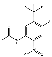 N-(4-FLUORO-2-NITRO-5-TRIFLUOROMETHYLPHENYL)-ACETAMIDE Struktur