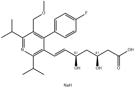 cerivastatin sodium Struktur