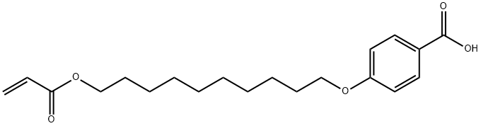 4-(10-ACRYLOYLOXY-N-DEC-1-YLOXY)BENZOIC ACID Struktur