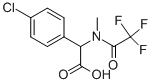 4-CHLORO-ALPHA-[METHYL(TRIFLUOROACETYL)AMINO]-BENZENEACETIC ACID Struktur