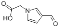 1H-Pyrrole-1-acetic acid, 3-formyl- (9CI) Struktur