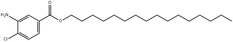 Hexadecyl 3-amino-4-chlorobenzoate Struktur