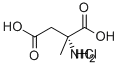 (R)-(-)-2-Amino-2-methylbutanedioic Acid Hydrochloride Salt Struktur