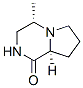 Pyrrolo[1,2-a]pyrazin-1(2H)-one, hexahydro-4-methyl-, (4S-cis)- (9CI) Struktur