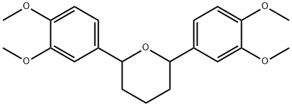 1,5-bis(3,4-dimethoxyphenyl)tetrahydropyran Struktur