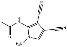 Acetamide,  N-(1-amino-3,4-dicyano-1H-pyrrol-2-yl)- Struktur