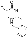 4(1H)-Pyrimidinone, 5-fluoro-2-((2-methylphenyl)methyl)- Struktur