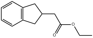 1H-INDENE-2-ACETIC ACID,2,3-DIHYDRO-,ETHYL ESTER Struktur