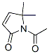 2H-Pyrrol-2-one, 1-acetyl-1,5-dihydro-5,5-dimethyl- (9CI) Struktur