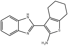 3-(1H-BENZOIMIDAZOL-2-YL)-4,5,6,7-TETRAHYDRO-BENZO[B]THIOPHEN-2-YLAMINE Struktur