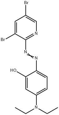 2-(3,5-二溴-2-吡啶偶氮)-5-二乙氨基酚 結(jié)構(gòu)式