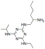 2-aminohexylamino-4-ethylamino-6-isopropylamino-1,3,5-triazine Struktur