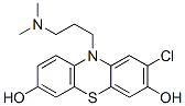 2-Chloro-10-[3-(dimethylamino)propyl]-10H-phenothiazine-3,7-diol Struktur