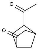 Bicyclo[2.2.1]heptan-2-one, 5-acetyl-, endo- (9CI) Struktur